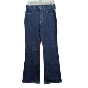 Old Navy Women's High Rise Flare‎ Jeans Size 8 Blue Cotton Stretch Bootcut Y2K